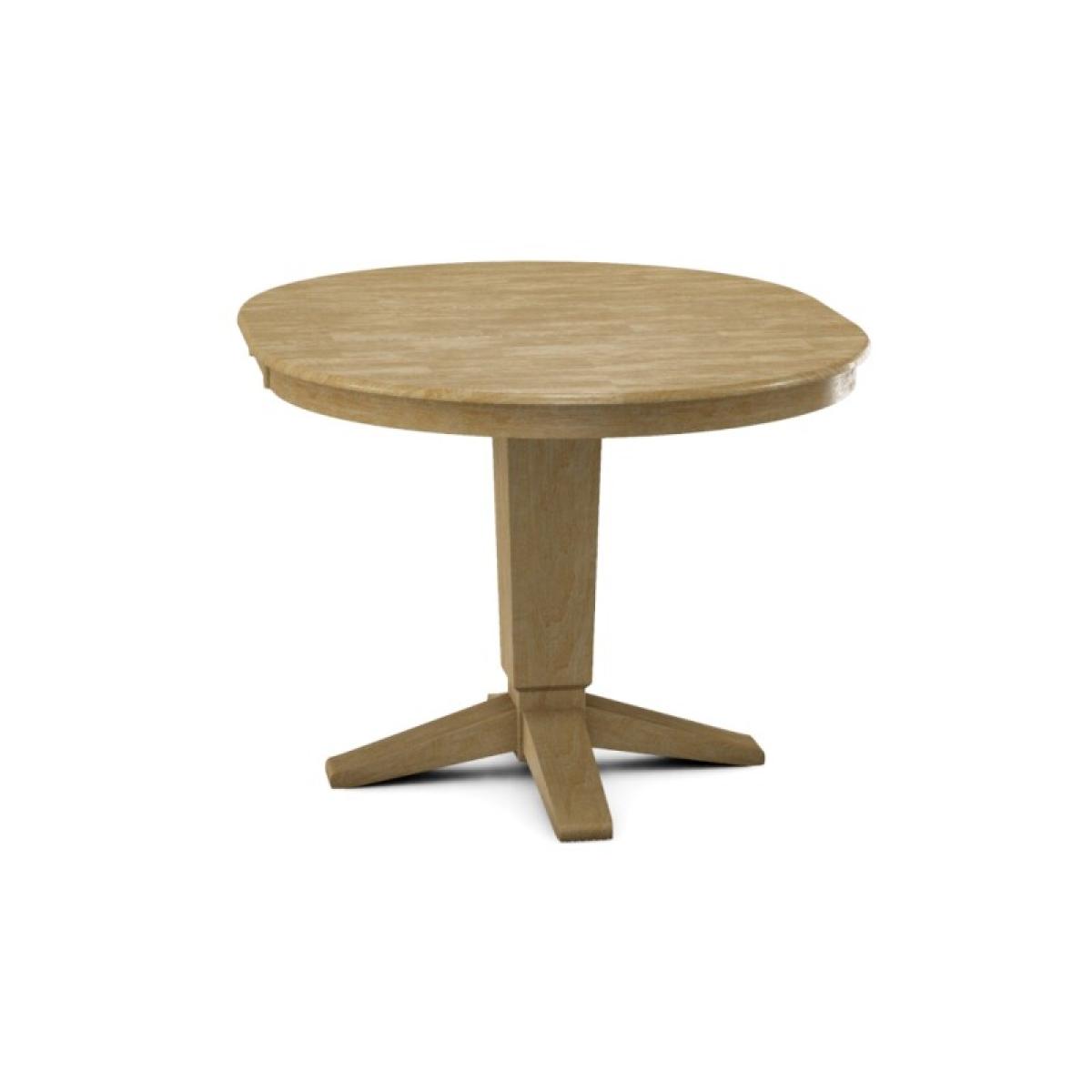 Build Your Own Pedestal Table w/ 42" x 54" Round Extension Tabletop - Image 13