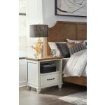 Vista Bedroom - 1 Drawer Nightstand in Hickory and Shell