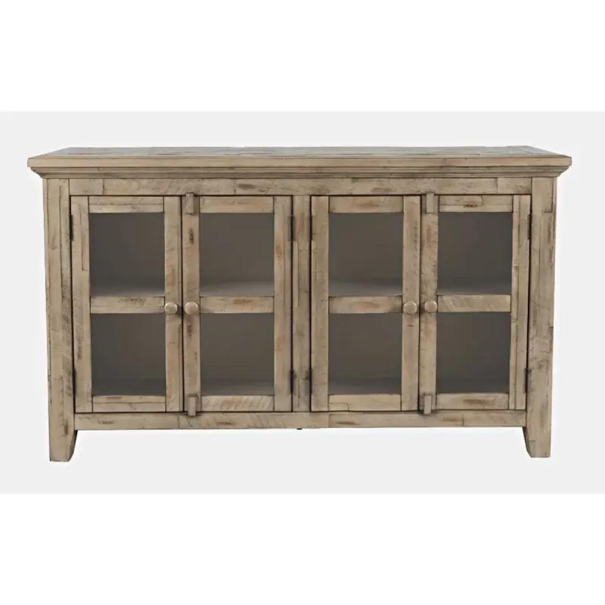e5bca4ce6da8be4f365b20b7461c9669 Rustic Shore 4 Door Low Accent Cabinet - Image 1