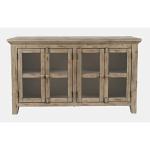 Rustic Shore 4 Door Low Accent Cabinet
