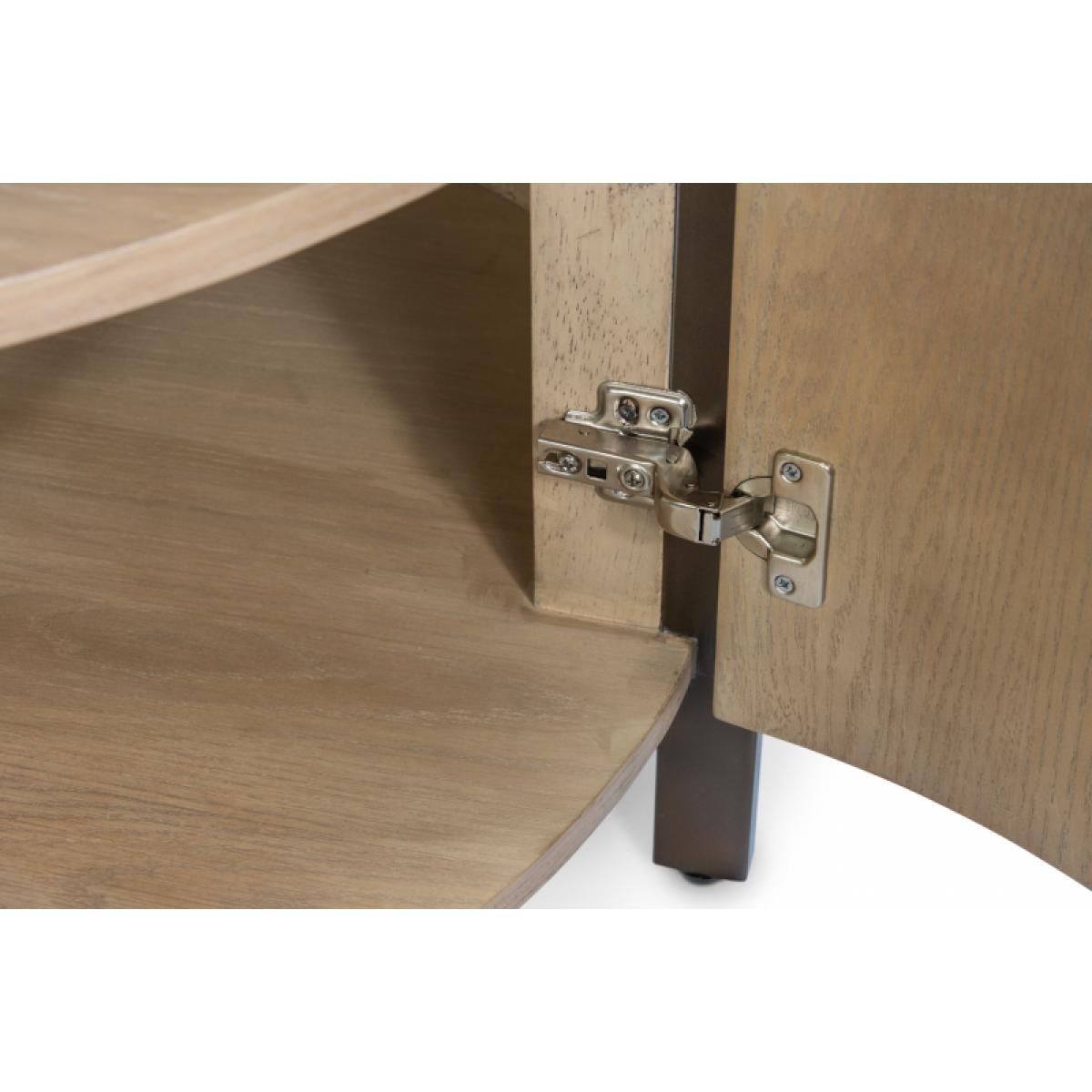 Rio Vista 54" Round Dining Table w/ Storage - Muted Earth Tones Clay Finish - Image 8