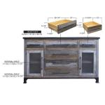 6 Drawer 2 Doors Buffet - Antique - Image 8