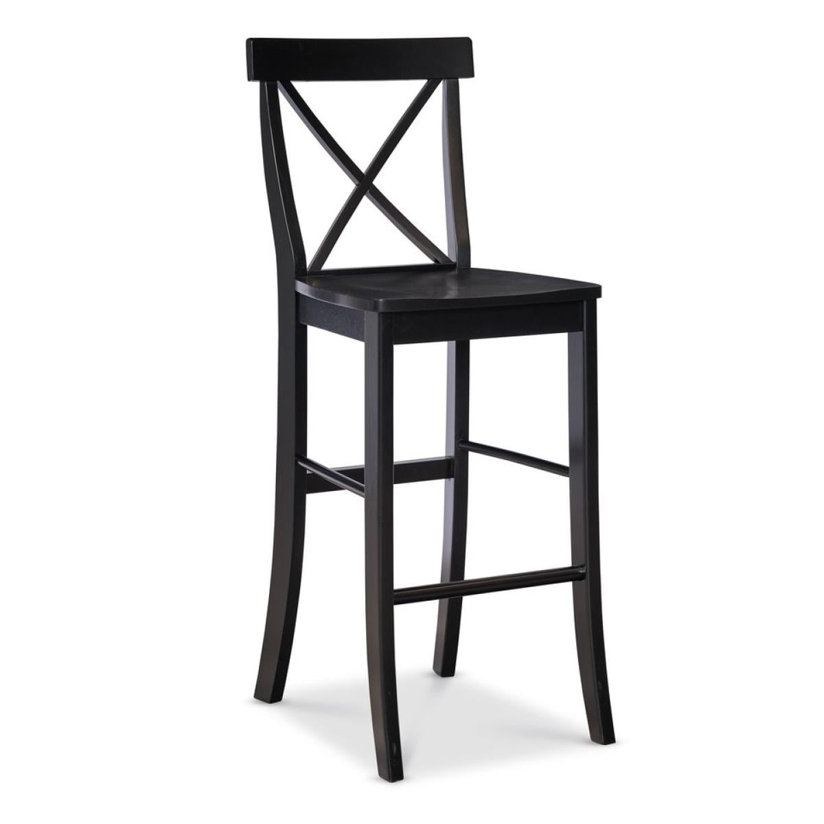 e7454932d9ad01aa2385eccb18b9898d Dining Essentials - 30"H X-Back Stool in Black - Image 1