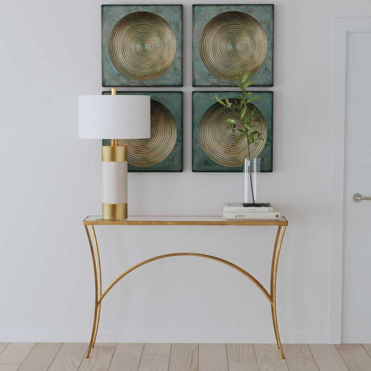Alayna Console Table, Gold - Image 5