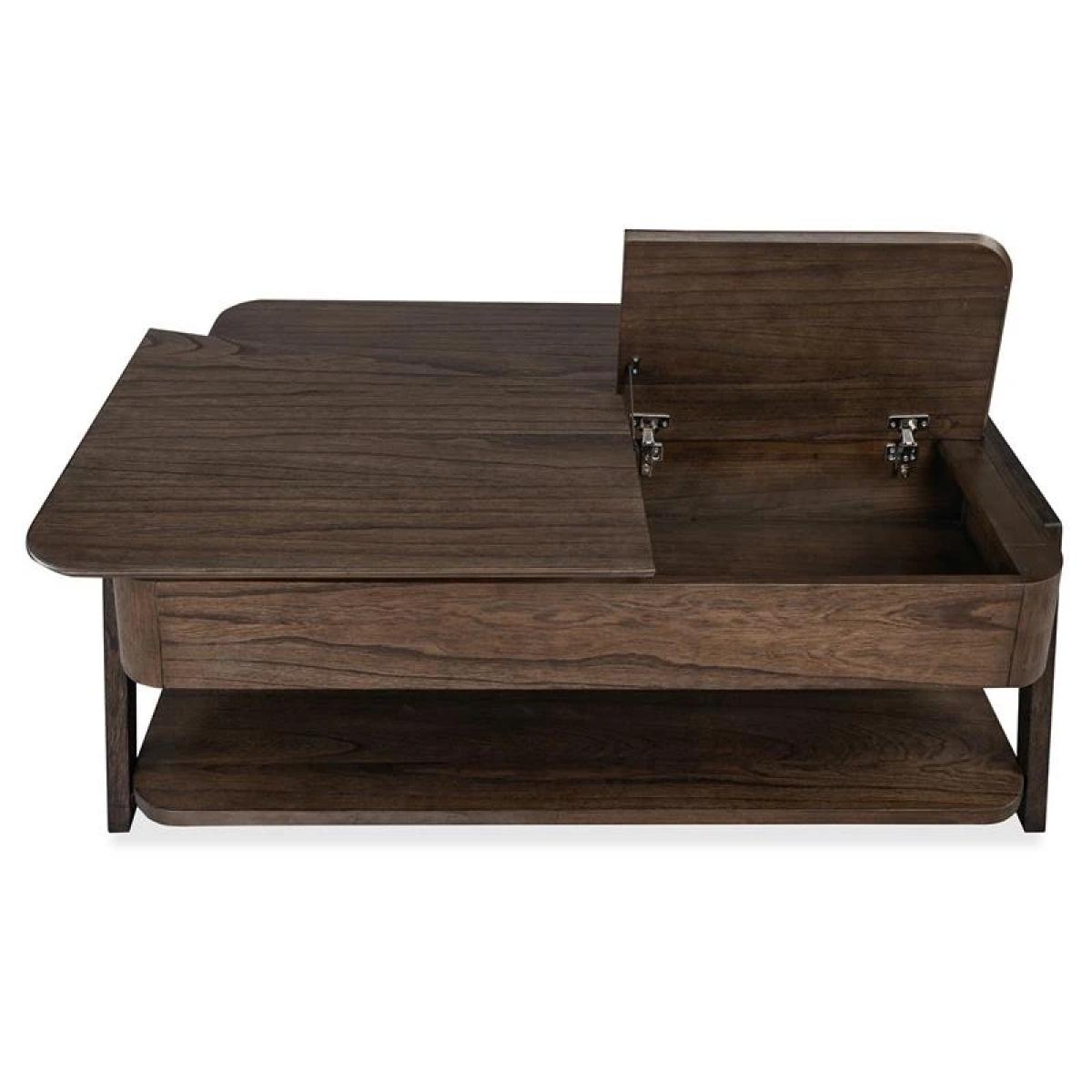 Hallie T6355-50 Lift Top Storage Cocktail Table w/Casters - Image 15
