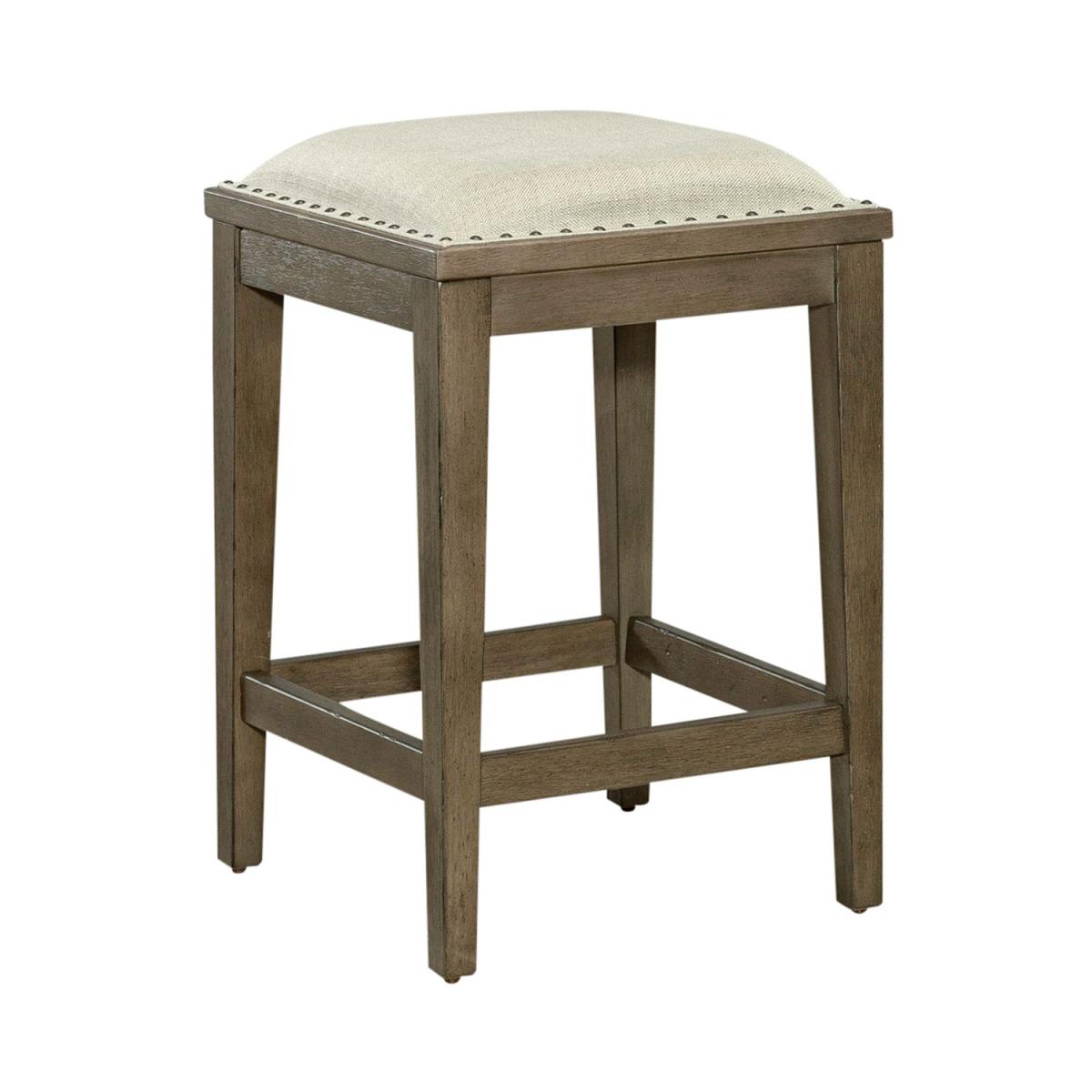 Americana Farmhouse Uph Console Stool - Image 2