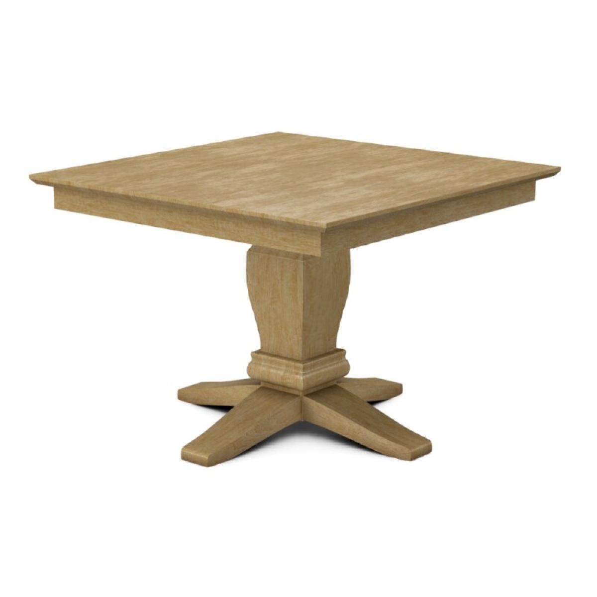 Build Your Own Pedestal Table w/42" Square Top w. Reverse Bevel Edge - Image 18