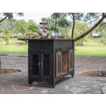 3 Drawer, 2 Sliding Doors, 4 Mesh Doors Wood Island - Pueblo - Image 5