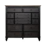 Americana Farmhouse 12 Drawer Chesser - Black - Image 8