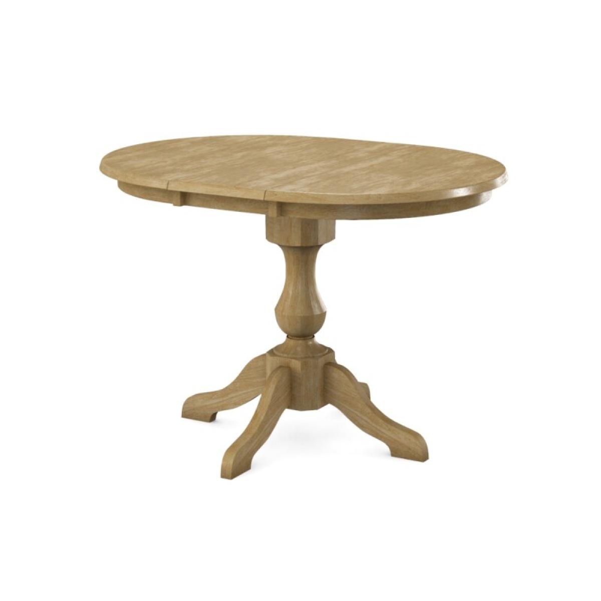 Build Your Own Pedestal Table w/ 36 x 48" Extension Tabletop w/Half Bullnose Edge - Image 8