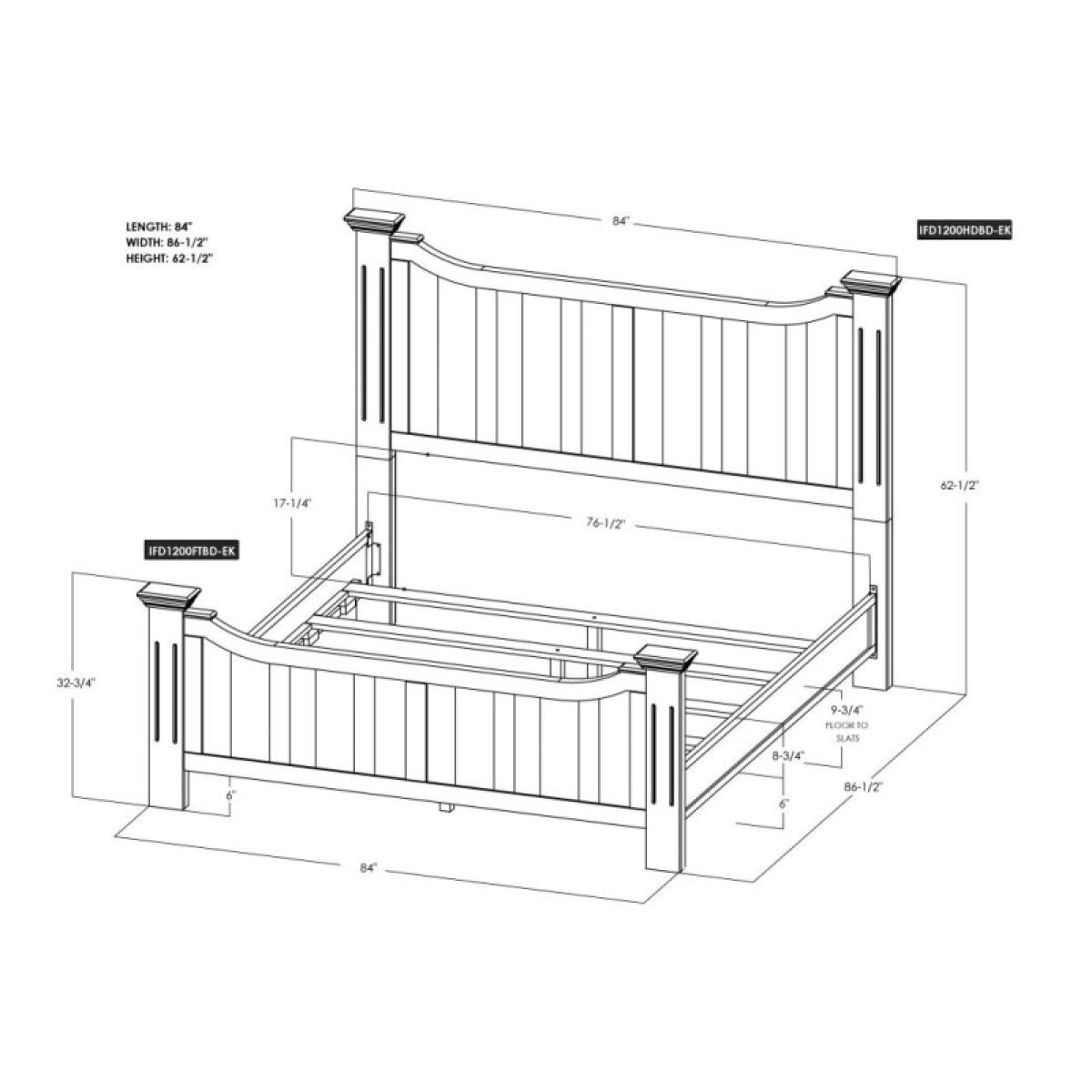 6/6 Headboard - Madeira - Image 7