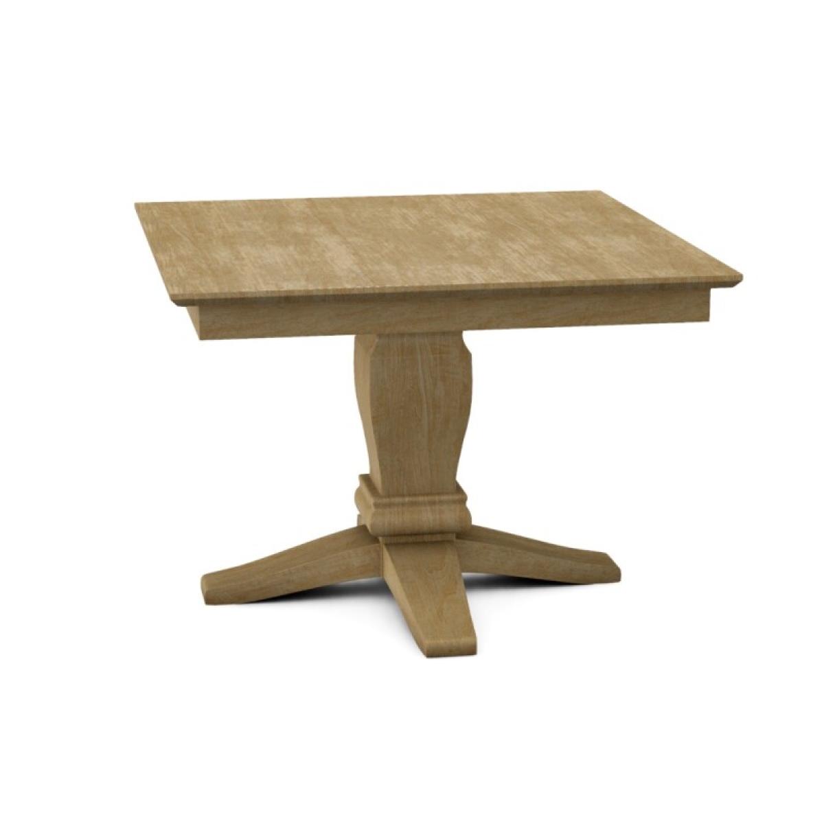 Build Your Own Pedestal Table w/42" Square Top w. Reverse Bevel Edge - Image 31
