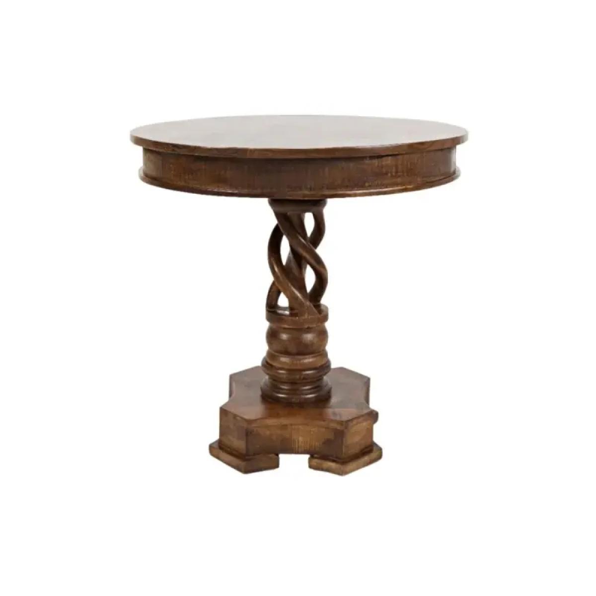 Gwen Handcrafted Pedestal Table - Image 2