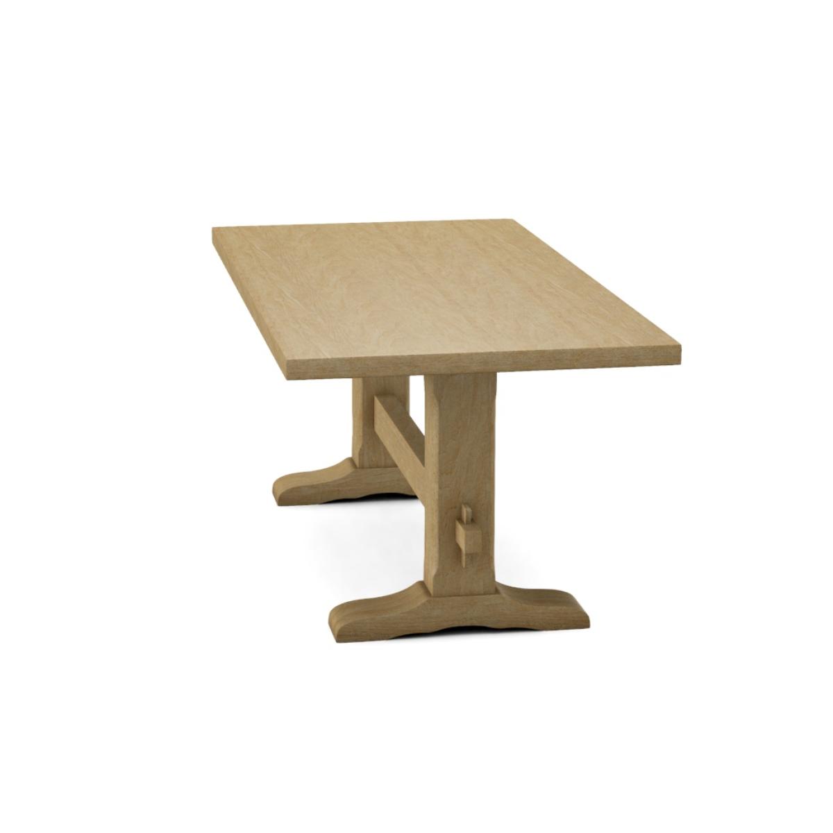 Trestle Solid Table Top w/ Trestle Table Base - T-7236B - Image 13