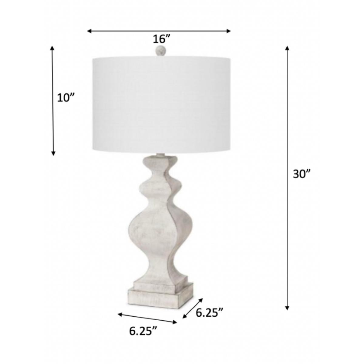 Cyrus Table Lamp (Set of 2) - White - Image 3
