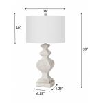 Cyrus Table Lamp (Set of 2) - White - Image 3