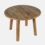 Reclamation Salvaged Wood Round Dining Table - Image 7