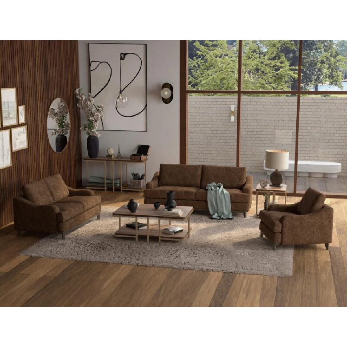 Alfa Wooden Frame & Base, Armchair - Image 4