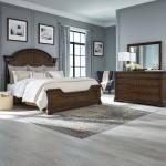 King Poster Bed, Dresser & Mirror