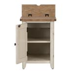 Farmhouse Reimagined Door Chair Side Table w/ Charging Station - Image 4
