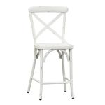 X Back Counter Chair - Antique White - Image 3