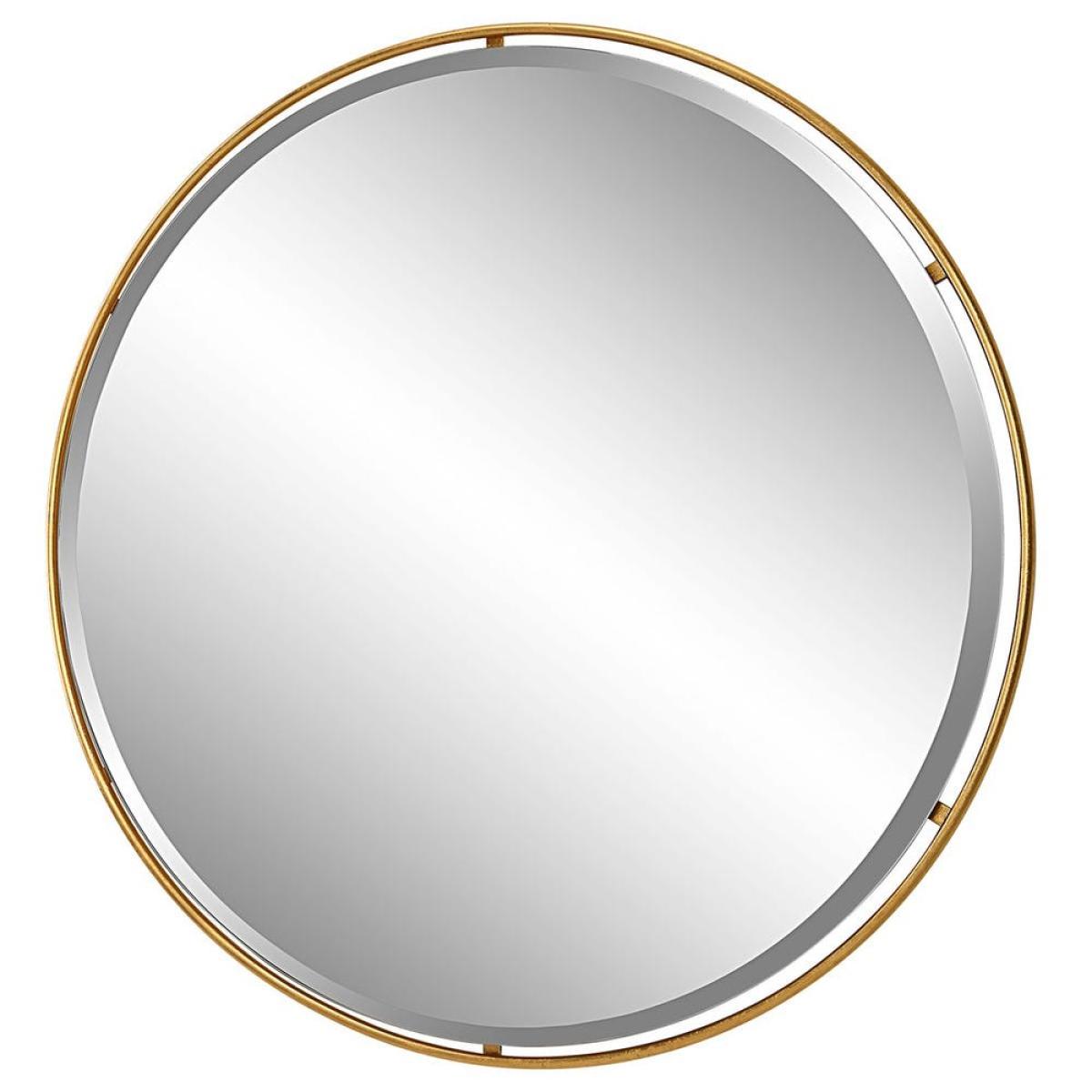 Canillo Round Mirror, Gold - Image 4