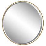 Canillo Round Mirror, Gold - Image 4