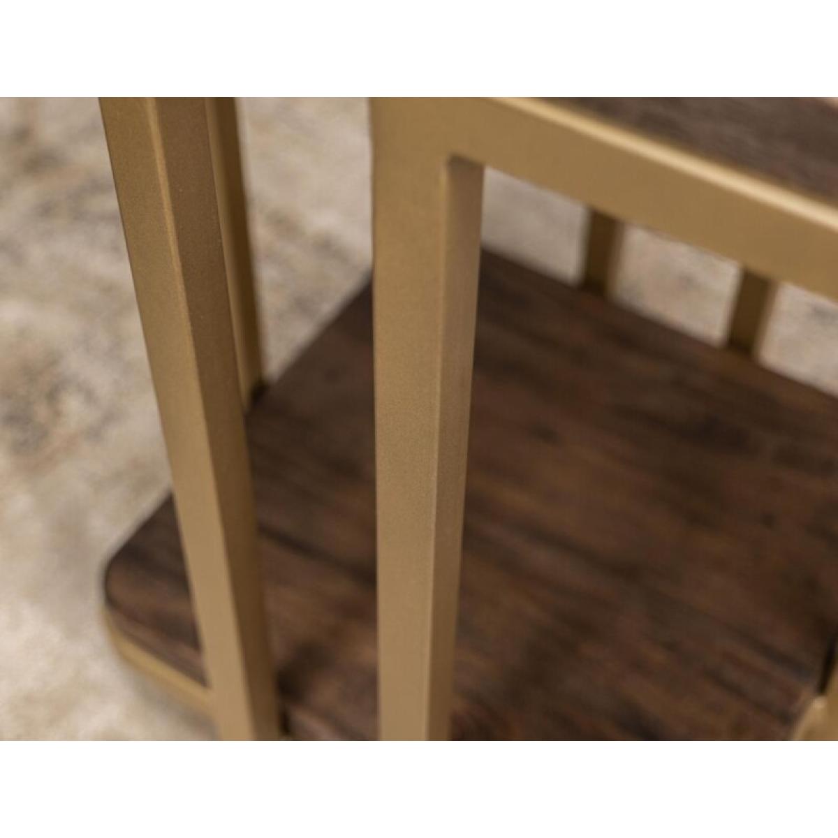 Metal Base End Table - Onix - Image 4