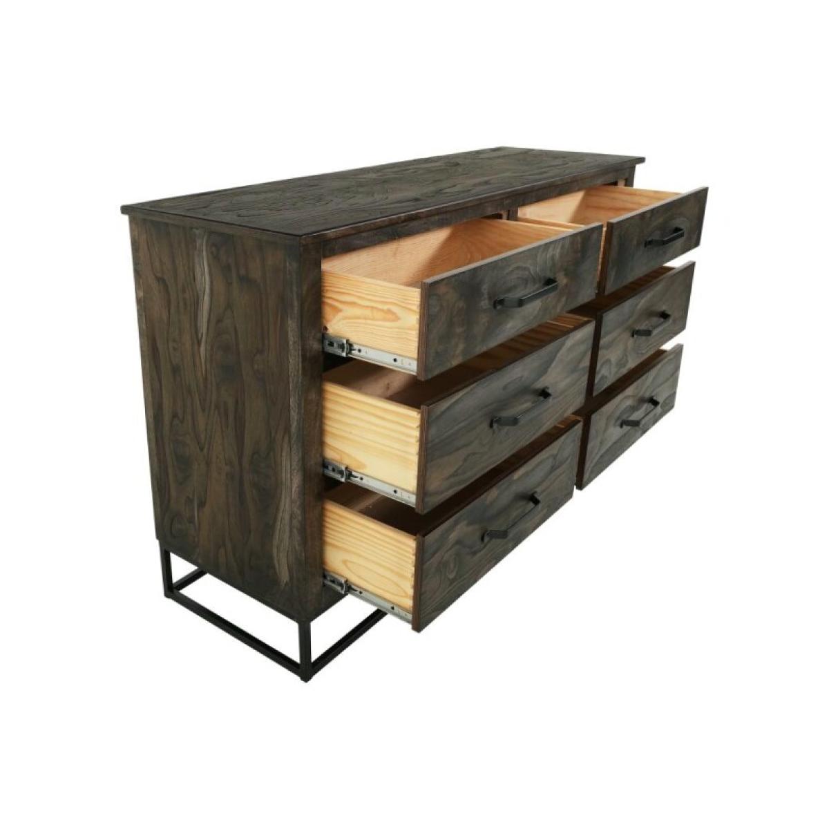 6 Drawer Dresser - Teak - Image 4