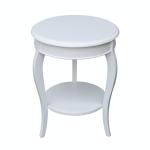 Destinations Collection - Cambria Accent Table in Pure White