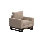 Metal & Wood Base, Armchair - Blackburn