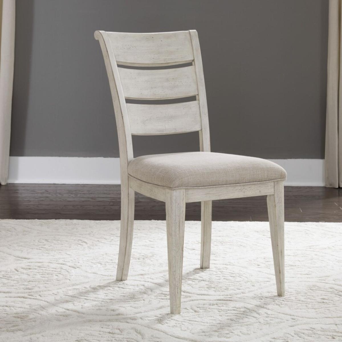 Farmhouse Reimagined Ladder Back Uph Side Chair (RTA) - Image 2