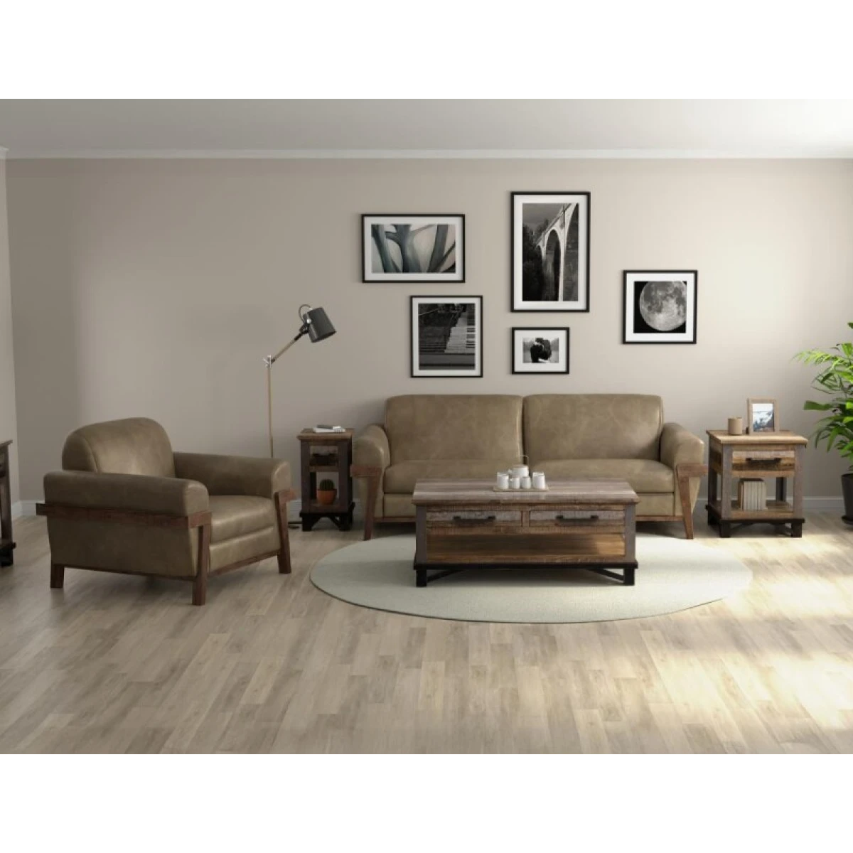 Wooden Frame & Base, Sofa - Loft Brown - Image 5