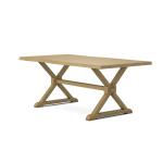 Farmhouse Live Edge Table Top w/ Farmhouse Trestle Base - T-3872TB - Image 10