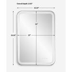 Crofton Lighted Vanity Mirror, Nickel - Image 13