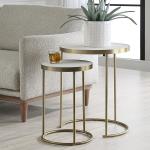 Aragon Nesting Tables, S/2, White - Image 4