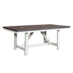 Farmhouse 5 Piece Trestle Table Set - Image 3