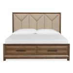Callisto B6396-65A Complete King Panel Storage Bed w/Upholstered HB