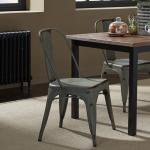 Bow Back Side Chair - Green-Set of 4 - Image 3