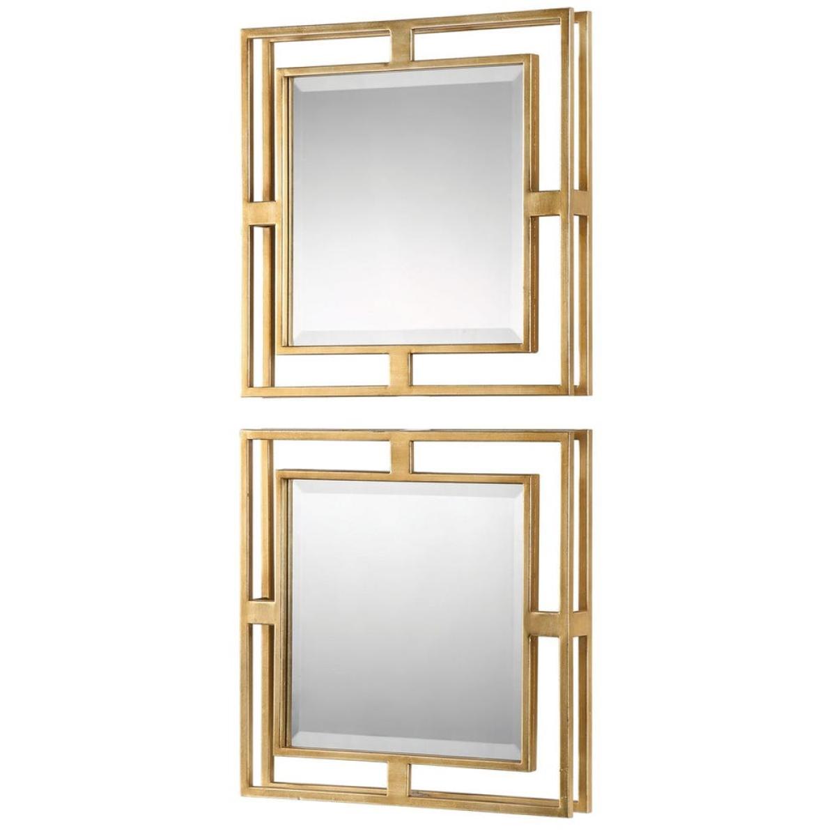 Allick Square Mirrors, S/2 - Image 5