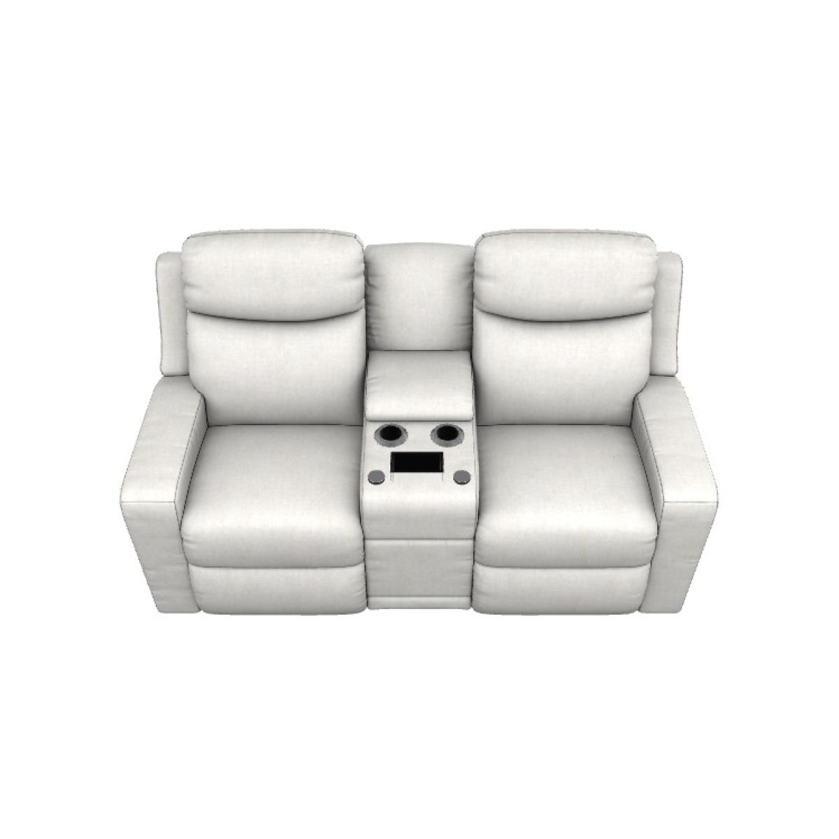 Emmons Power Reclining Loveseat W/ Headrest, Lumbar & Console - Image 3