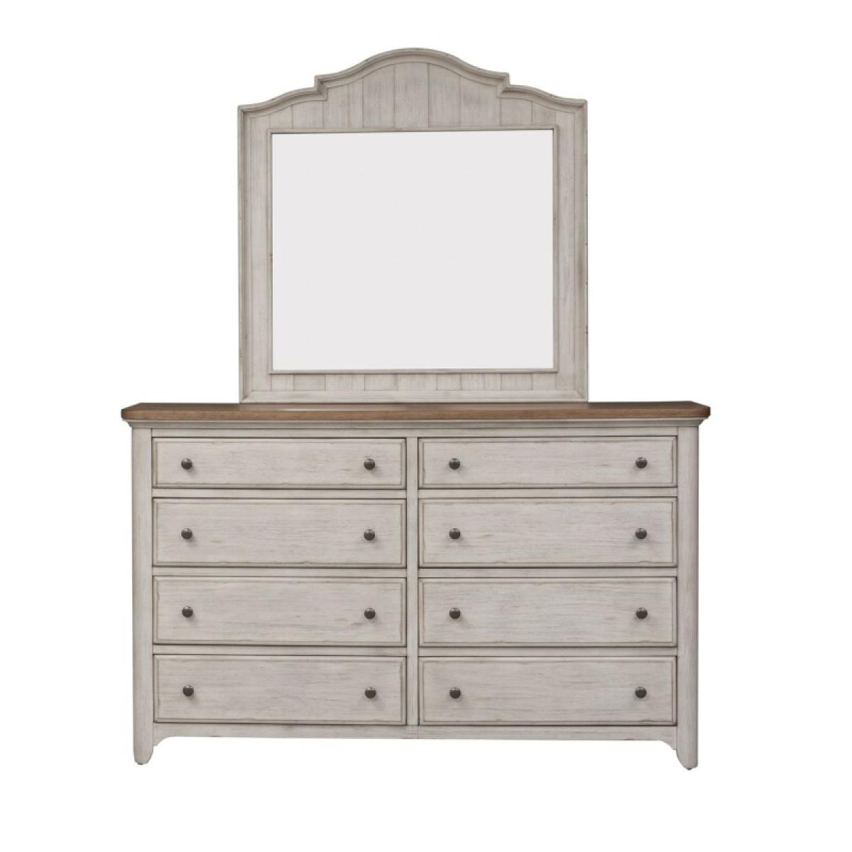 Farmhouse Reimagined Queen Poster Bed, Dresser & Mirror - Image 5