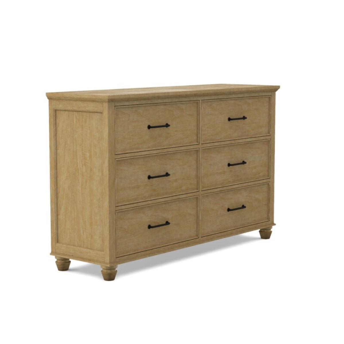 Vista Bedroom 6-Drawer Dresser - Image 36