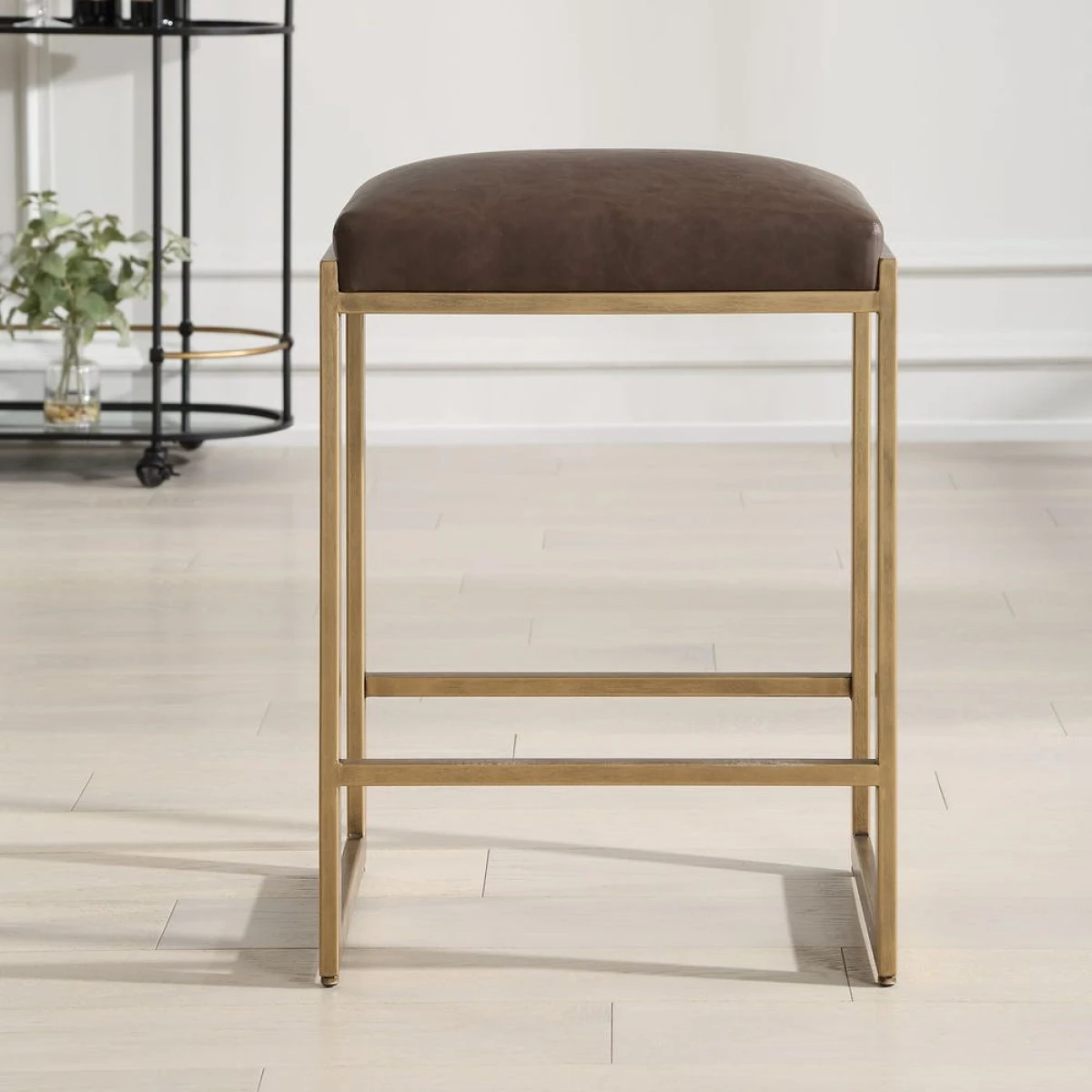 Atticus Counter Stool, Gold - Image 3