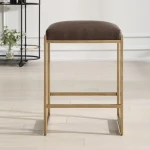 Atticus Counter Stool, Gold - Image 3
