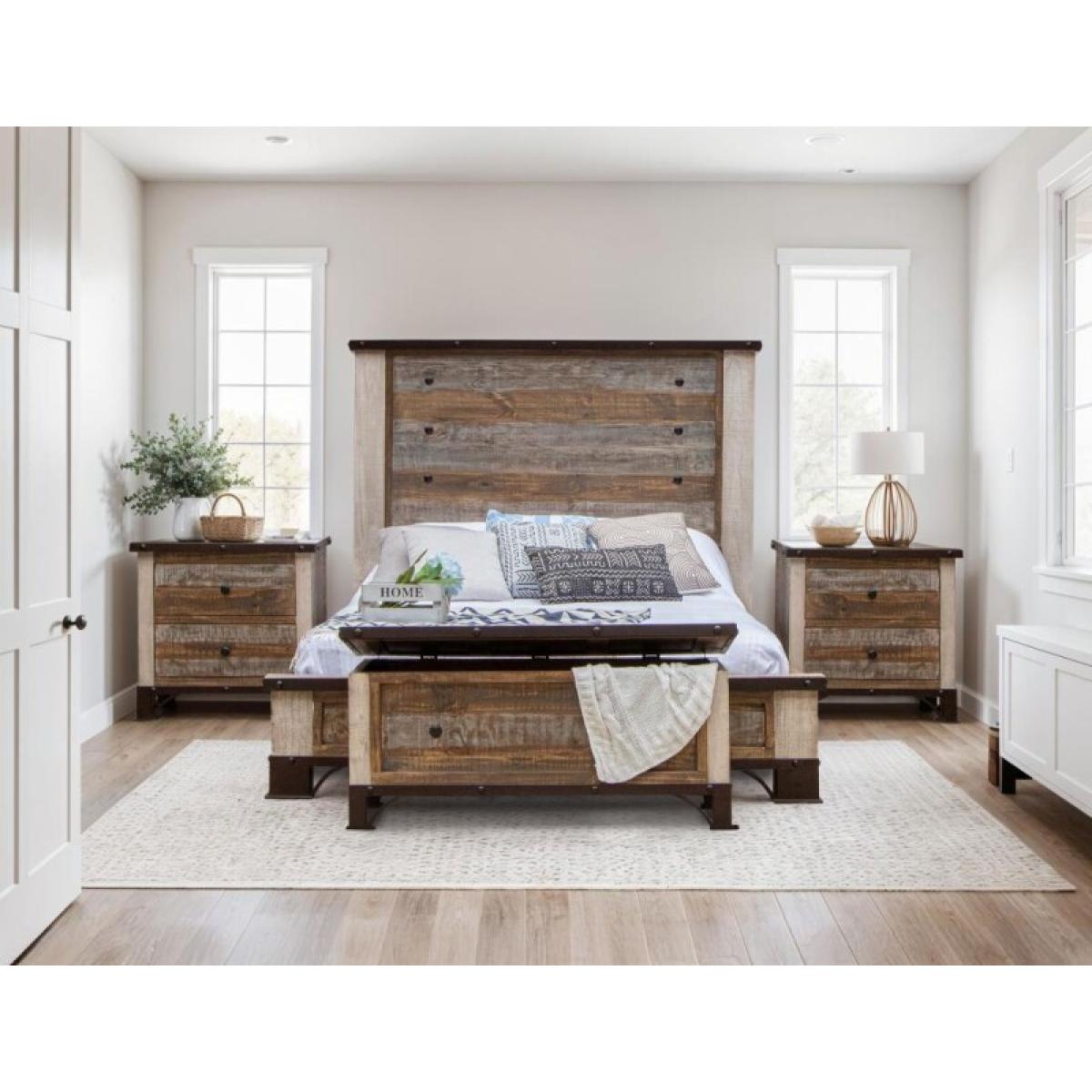 Bedroom Storage Trunk - Antique - Image 3