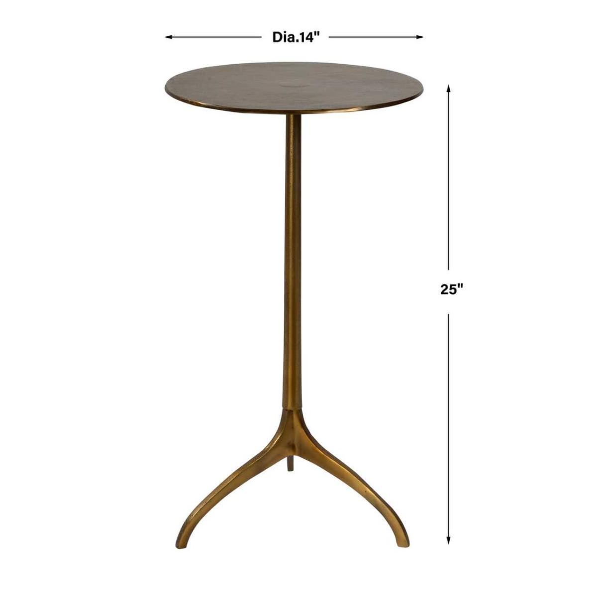 Beacon Accent Table, Gold - Image 6