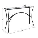 Alayna Console Table, Black - Image 10