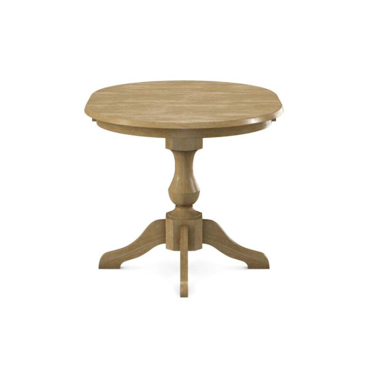 Build Your Own Pedestal Table w/ 36 x 48" Extension Tabletop w/Half Bullnose Edge - Image 14