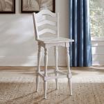 Magnolia Manor Ladderback Swivel Bar Stool